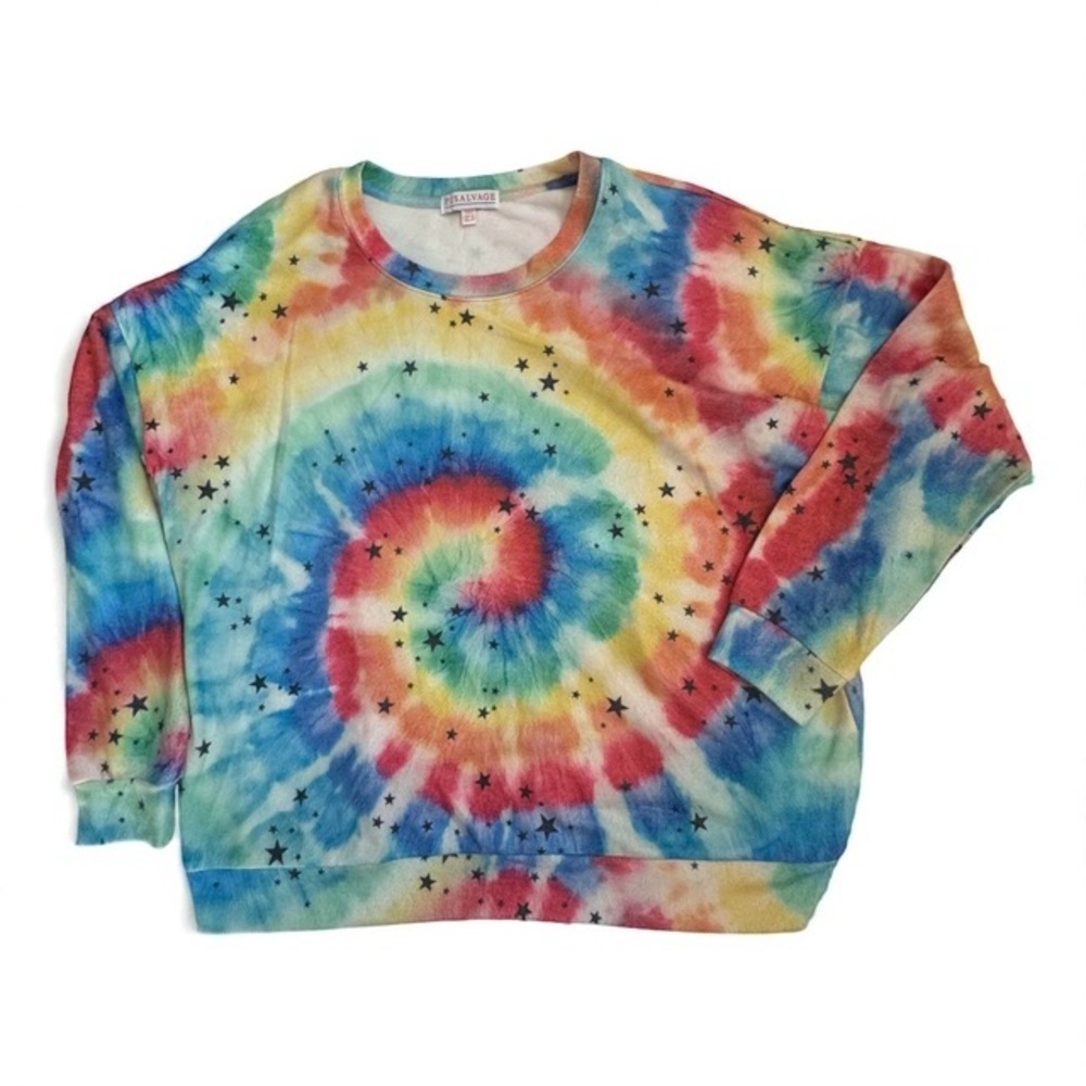 P.J. Salvage Multicolor Tie-Dye Pajama Sweater